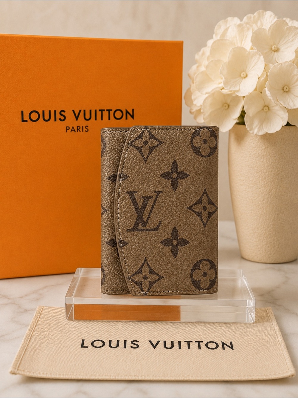 Luxury Peanut Butter Two Tone Card Wallet